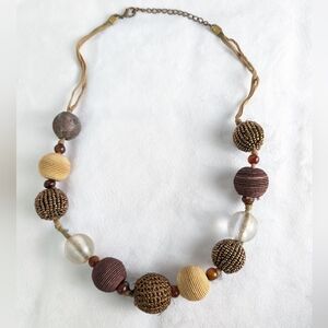 *Project* Bohemian Handmade Beaded Mix Material Necklace
